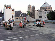 The Park Deck Restauran in the Von-Werth-Strasse/Gereonswall car-park in Cologne was one of Boris Sievert's activities as part of plan03; Copyright: Boris Sieverts